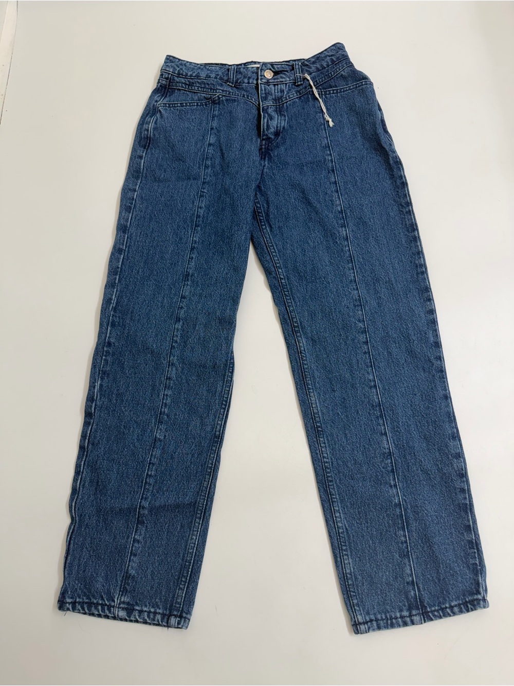 Bolongaro Trevor NWT High Rise Straight Leg Jeans 27 Front Seam‎ 100% Cotton